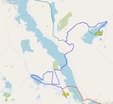 Snowmobile trail of last day
