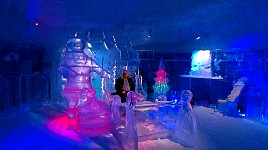 Santa Claus in ice