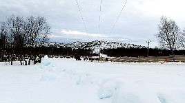 Kirkenes sled dogs starting their tour