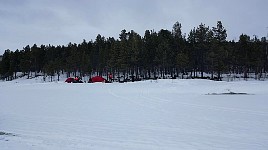 Camp at the side of Karasjohka river