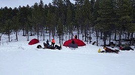 Camp at the side of Karasjohka river