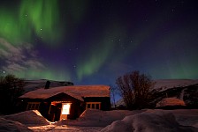 Northern lights at kennel