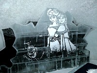 Elsa, Anna and Olaf