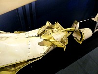 Deformed after hitting the ground