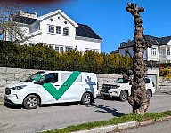 Shadow on van