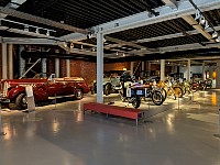 Cars and bikes at museum