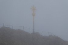 Zugspitz view in the fog