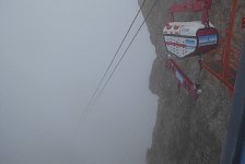 Zugspitz view in the fog