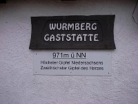 Wurmberg summit marker