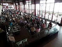 Food area at Belem harvour