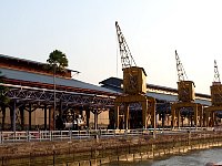 Belem harbor cranes