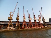 Belem harbor cranes