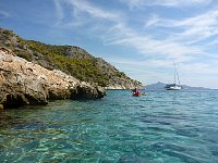 kayaking Agistri coast