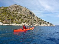 kayaking Agistri coast