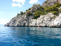 kayaking Agistri coast