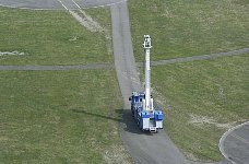 Refuelling mast getting ready