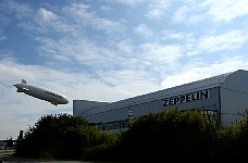 Zeppelin NT next to hangar