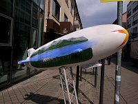 Painted Zeppelin in Friedrichshafen