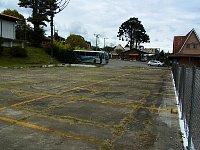 Tram and railroad parking space