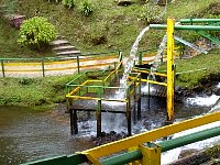 Water piped onto viewing platform