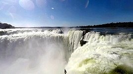 Big waterfall at Iguazu
