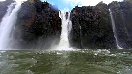 Waterfall from boat