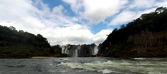 Waterfall from boat