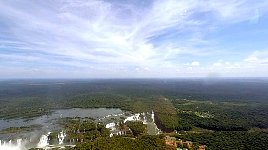 Iguazu waterfall helicopter flight