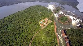 Iguazu waterfall helicopter flight