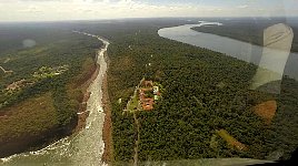 Iguazu waterfall helicopter flight