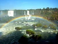 Iguazu waterfall and rainbow