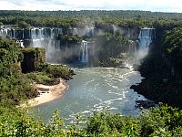 Iguazu falls late afternoon