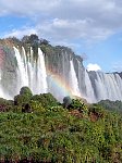 Iguazu waterfall and rainbow