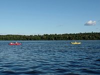 Paddling on Iguazu River