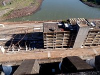 Looking down Iguazu dam