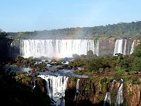 Iguazu waterfall and rainbow