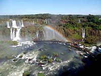 Iguazu waterfall and rainbow