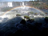 Iguazu waterfall and rainbow