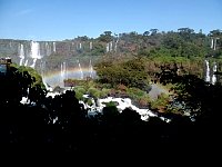 Iguazu waterfall and rainbow