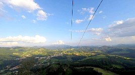 View from zipline