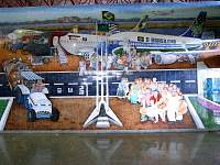 Murals at São Luís airport