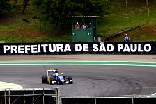 Sauber car during training session