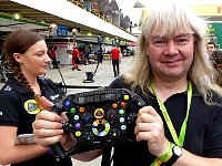 Me with Lotus steering wheel