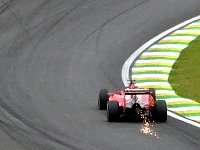 Ferrari car during training session