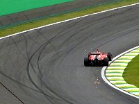 Ferrari car during training session