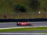 Ferrari car during training session