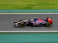 Red Bull car during training session
