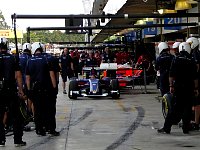 Sauber pit stop practice