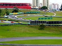 Mercedes Benz Challenge cars on track