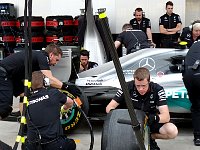 Mercedes pit stop practice